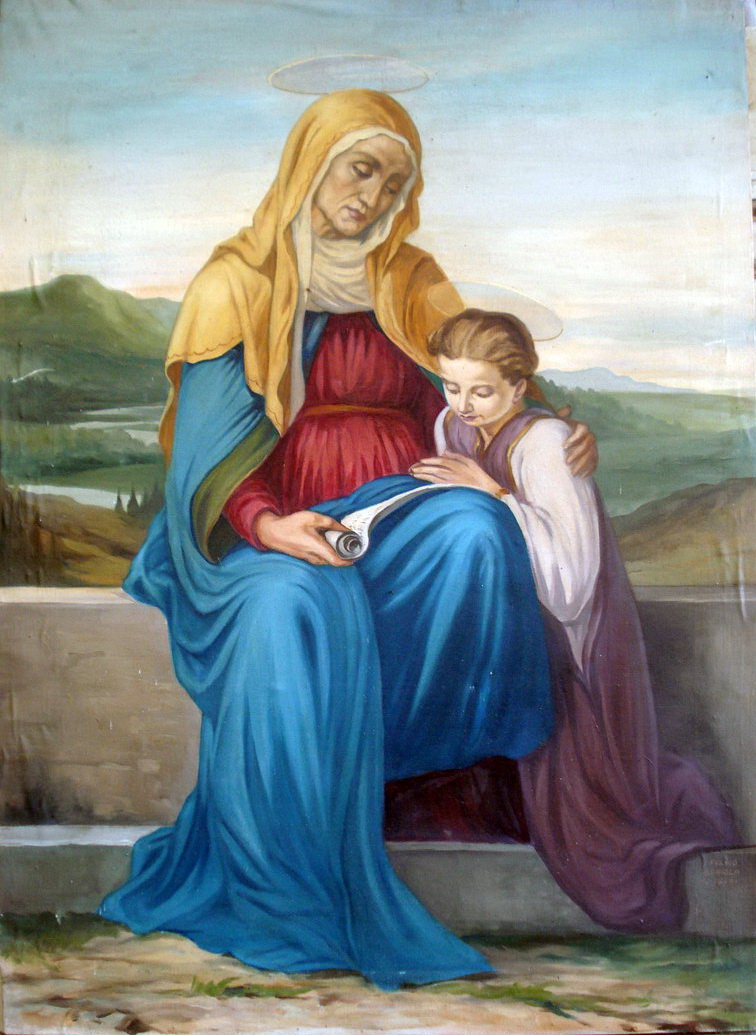 25-Sant'Anna con Maria Bambina-Dipinto-Archivio Parrocchiale