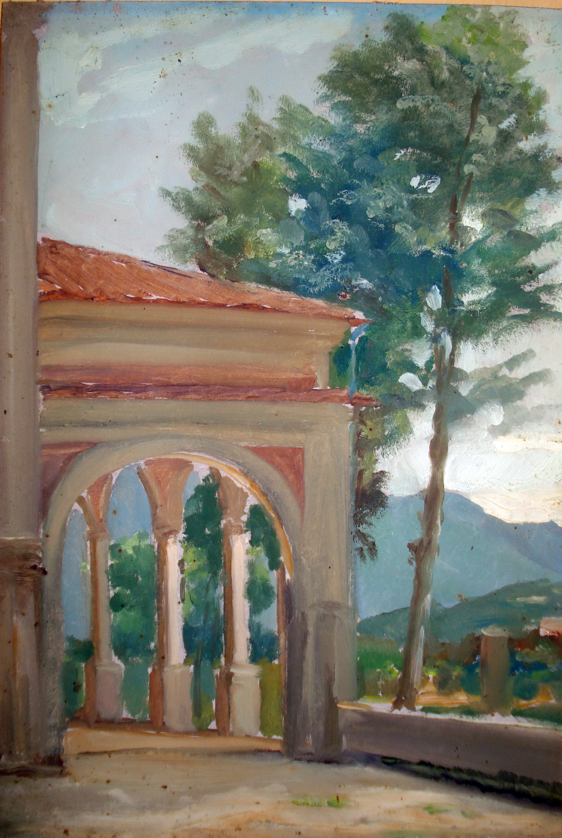 3-La loggetta settecentesca-Dipinto-Archivio Parrocchiale