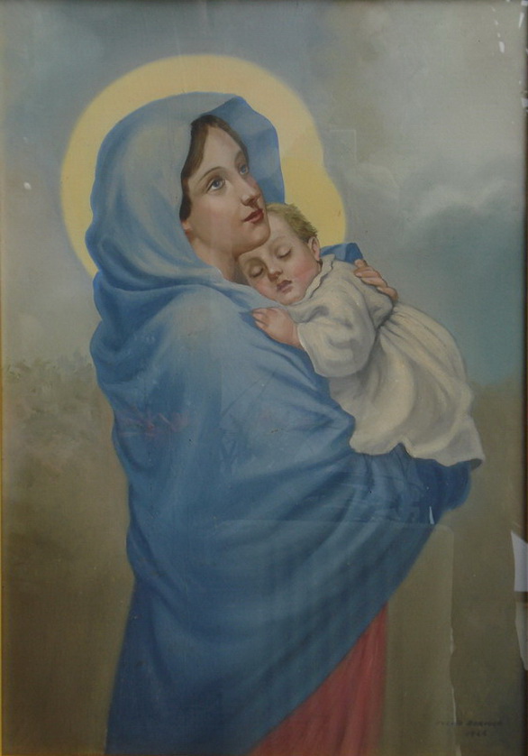 32-Madonna con il Bambino-Dipinto-Copia-Proprietà privata