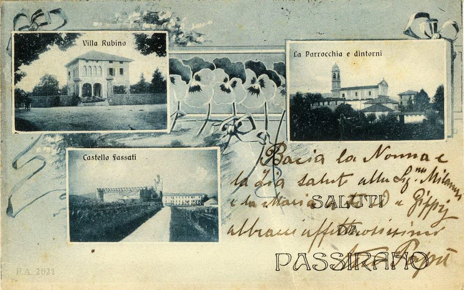 Villa Rubino, il Castello e la Chiesa parrocchiale