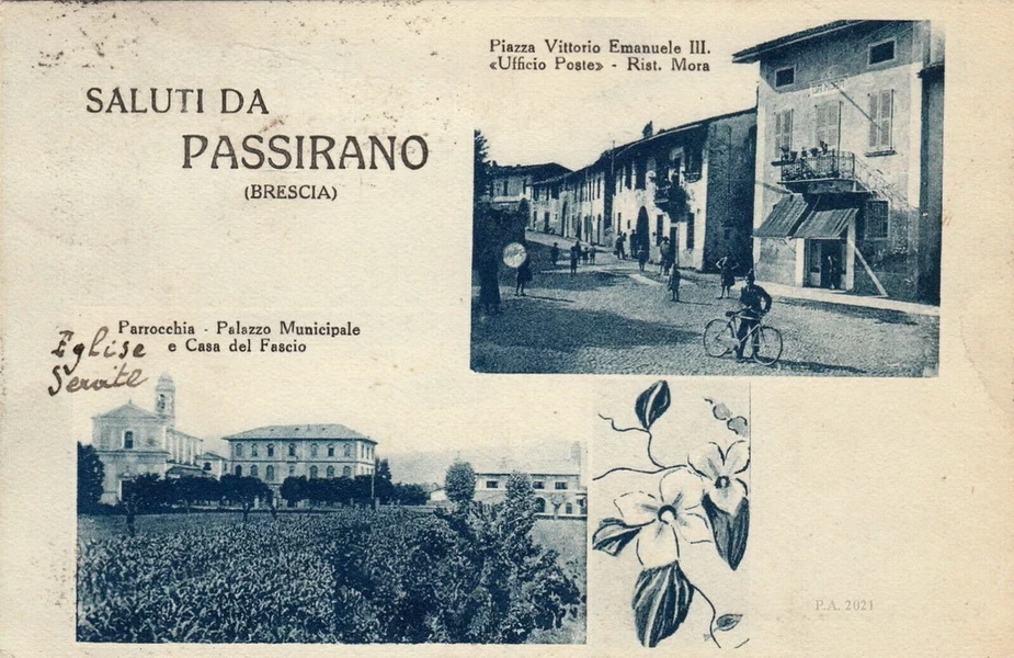 Piazza V. Emanuele III e la Chiesa, Municipio e Casa del fascio