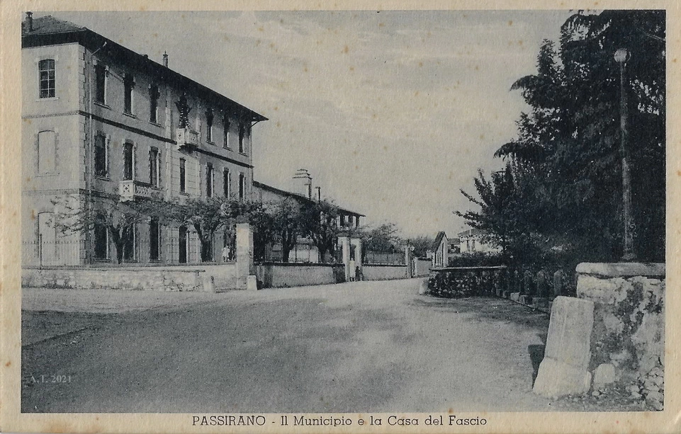 Il Municipio e la Casa del fascio